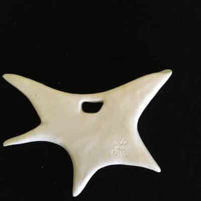 "étoile mouvante" porcelaine vernissée